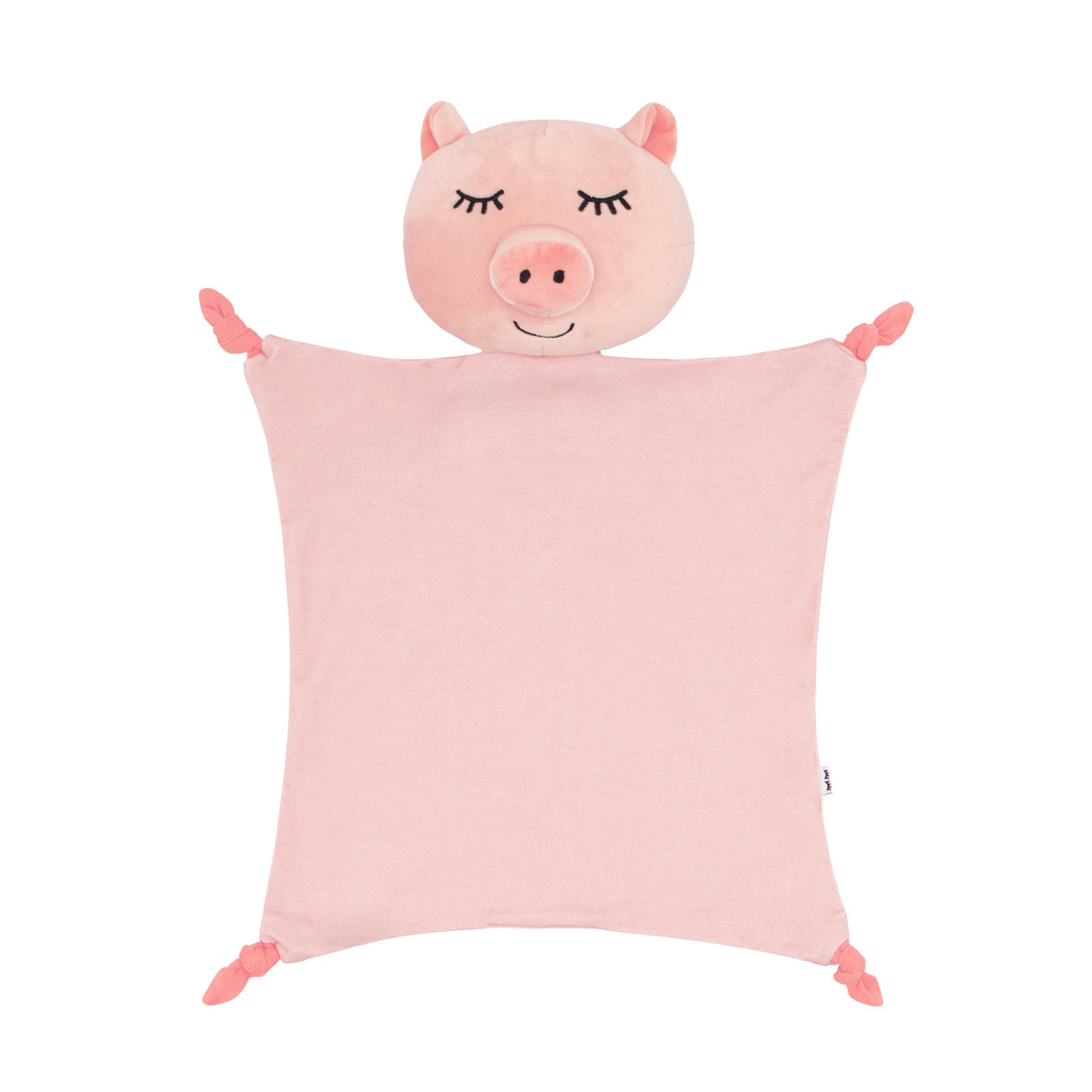 Flat lay image of a Pennie the Pig lovey