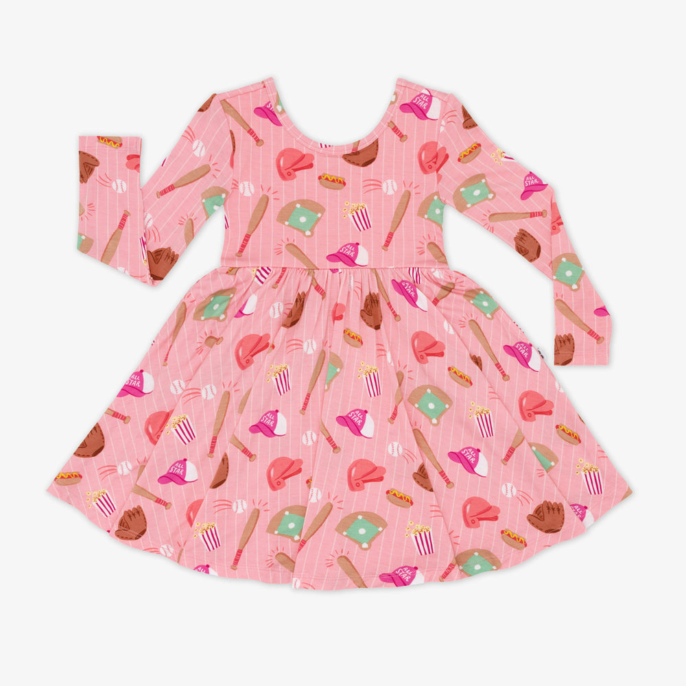 Flat lay image of a Pink All Stars Twirl Dress