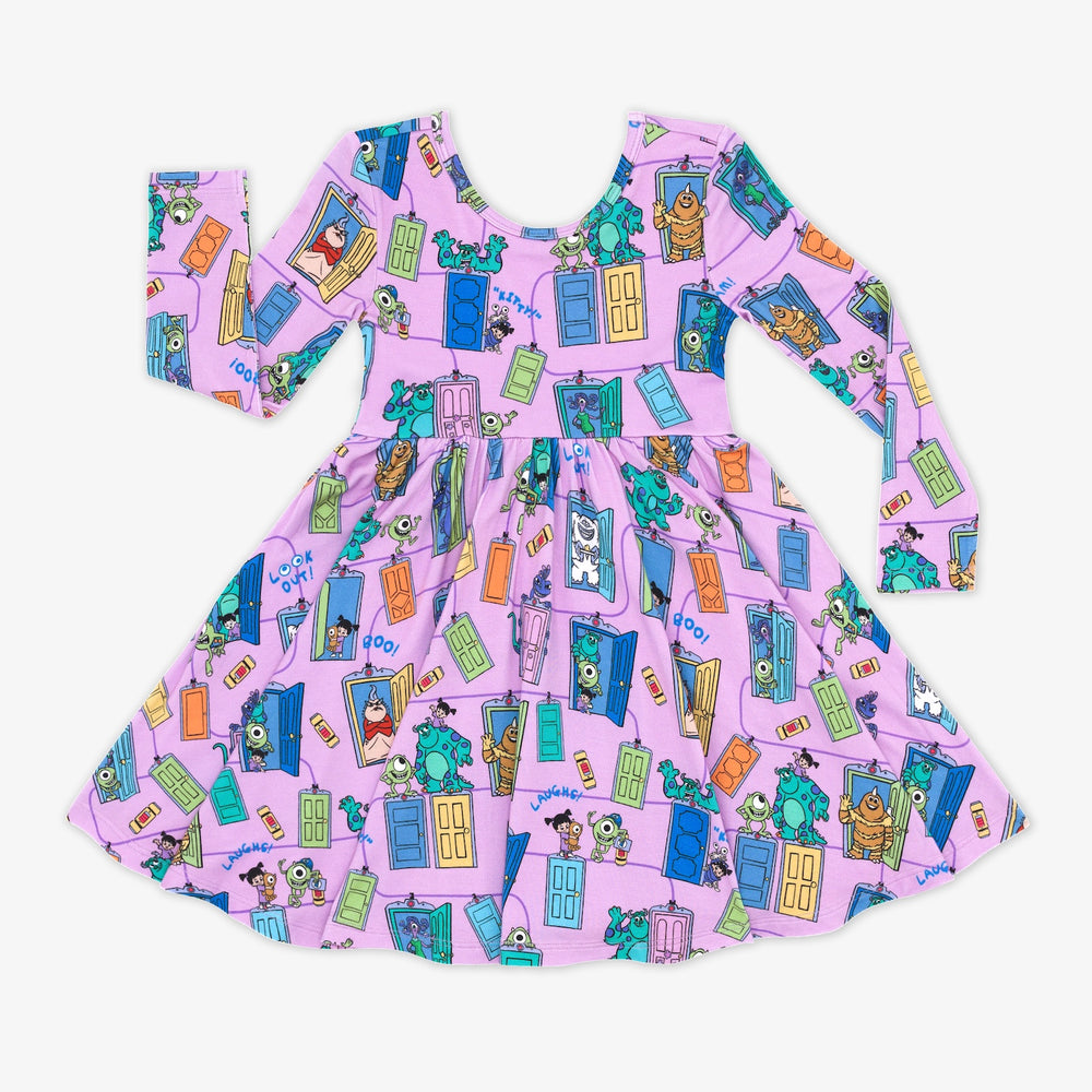 Flat lay image of the Disney Monsters, Inc. Scream Team Twirl Dress