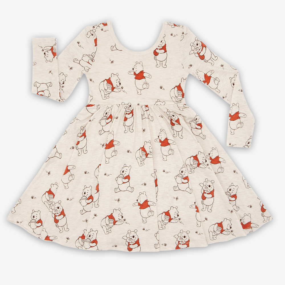 Flat lay image of the Disney Winnie the Pooh Twirl Dress