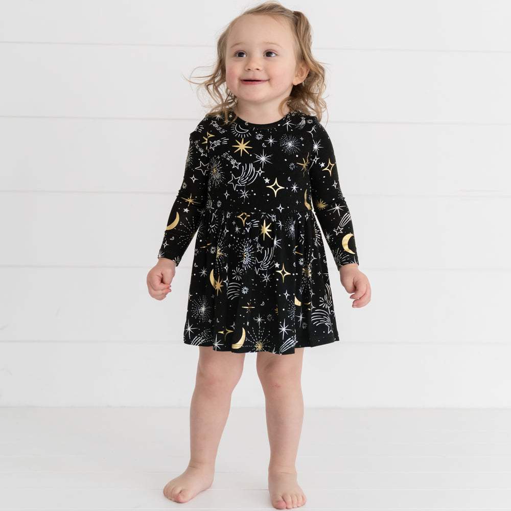 Celebration Stars Twirl Dress with Bodysuit