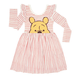 Flat lay image of a Disney Winnie the Pooh flutter skater dress