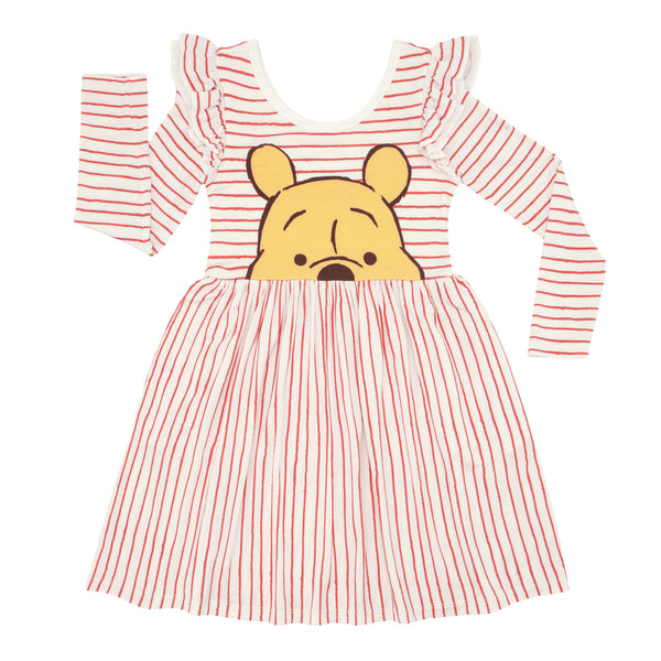 Flat lay image of a Disney Winnie the Pooh flutter skater dress