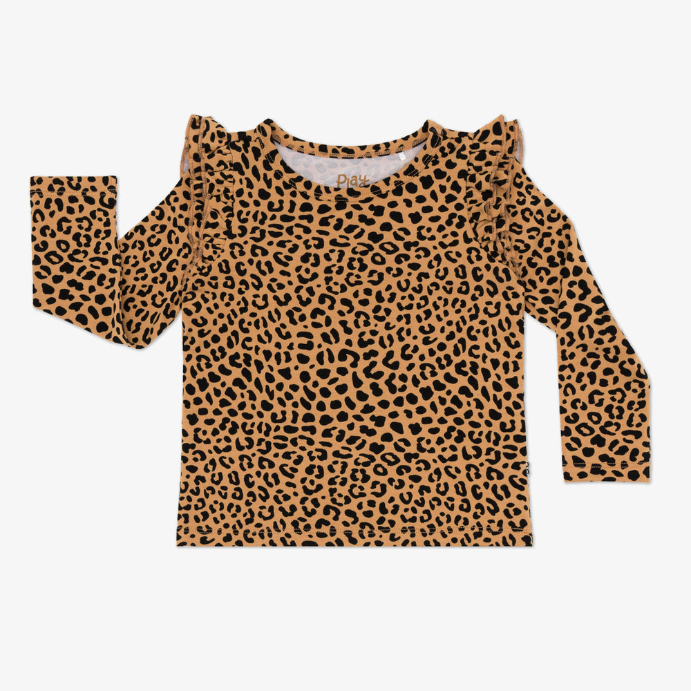 Flat lay image of the Classic Leopard Flutter Tee