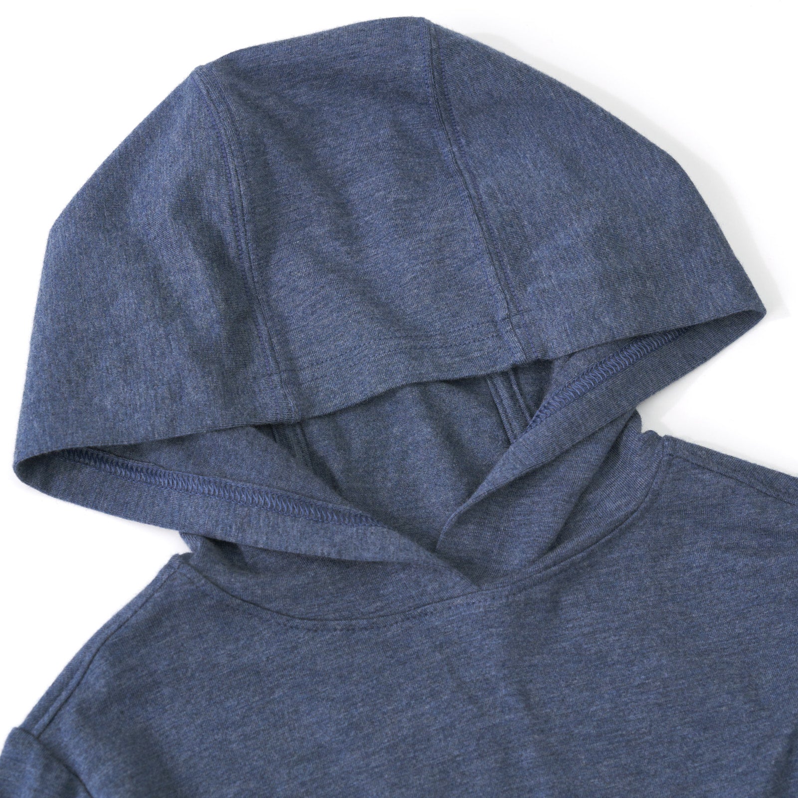 Close up image of the hood on a Vintage Navy Relaxed Hooded Tee