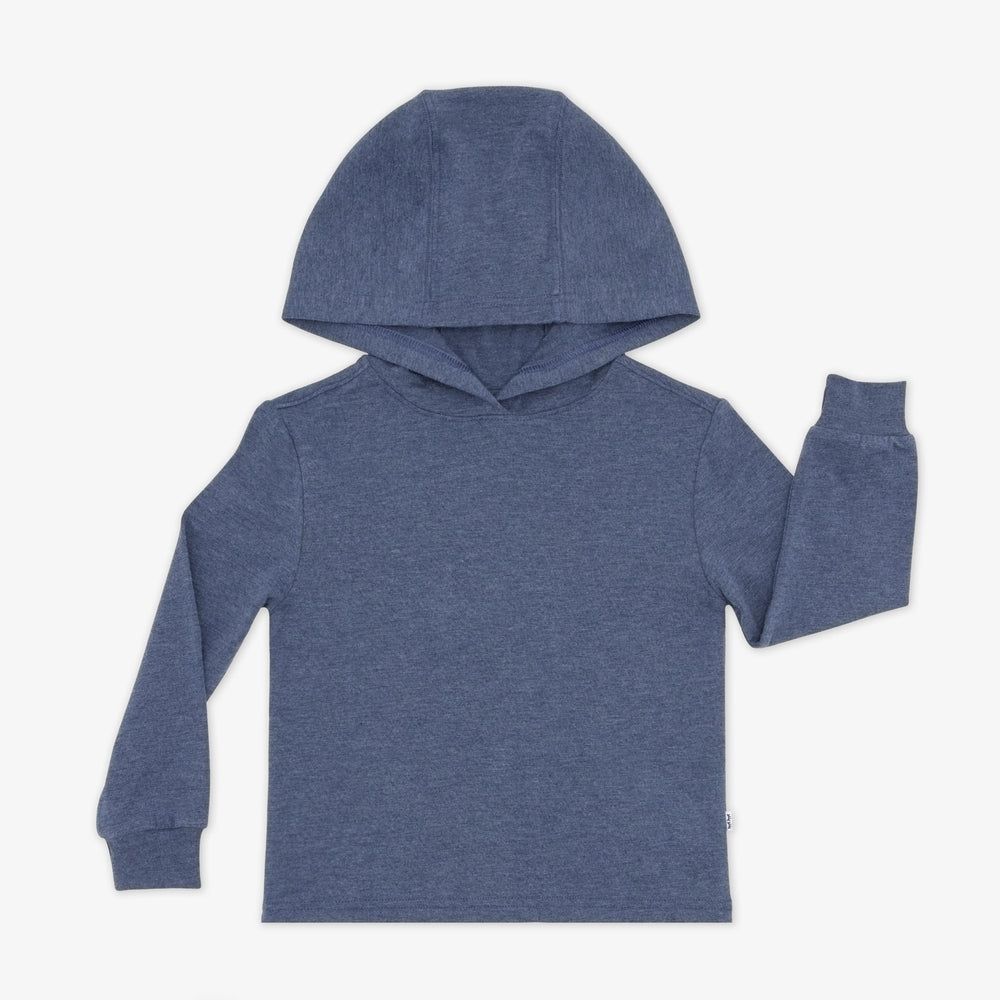 Flat lay image of the Vintage Navy Relaxed Hooded Tee