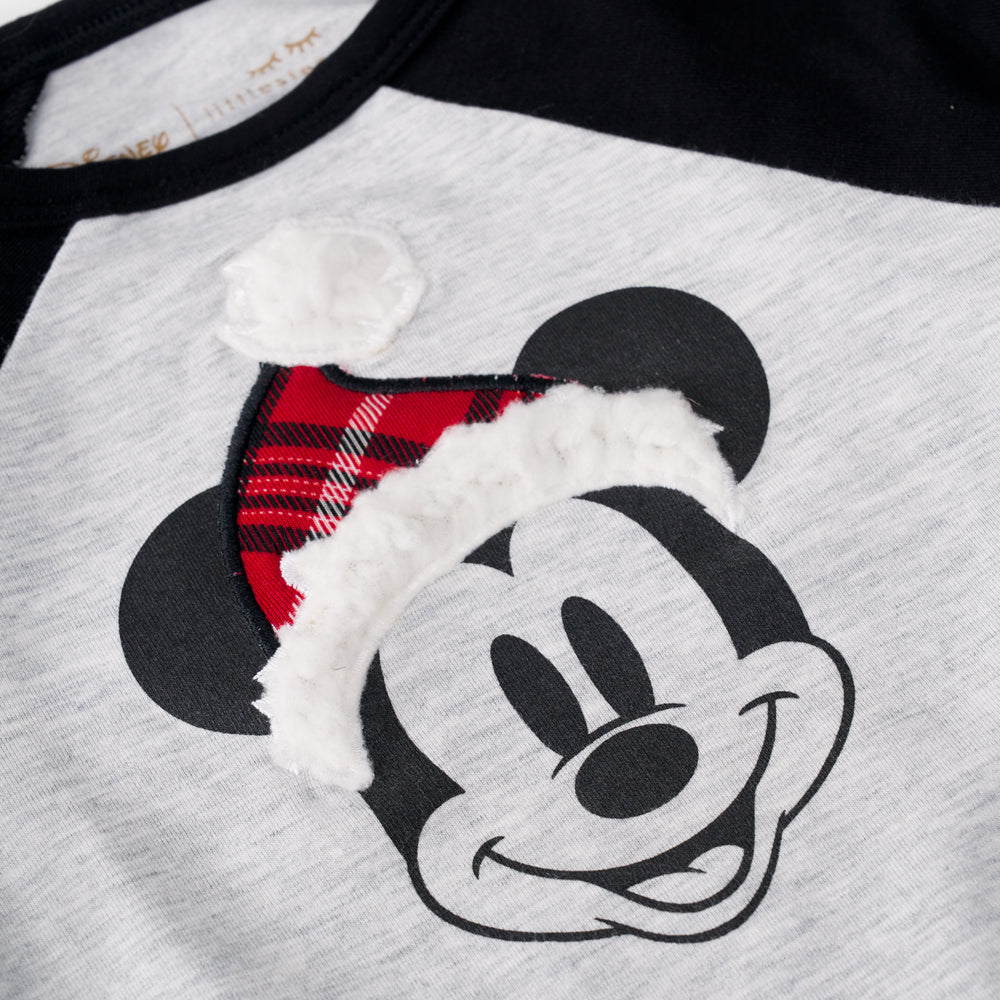 Detail shot of a Vintage Mickey Raglan Tee