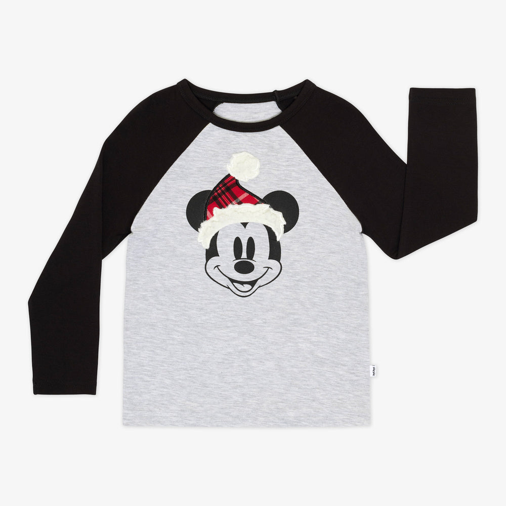 Flat lay image of a Vintage Mickey Raglan Tee