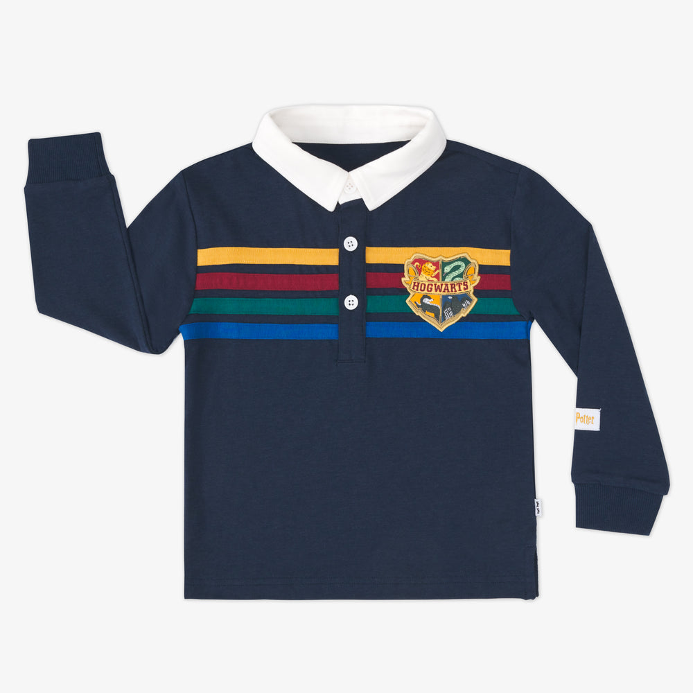 Flat lay image of a Harry Potter Rugby Shirt