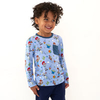 Child wearing a Disney Pixar Toy Story Pals pocket tee and coordinating joggers