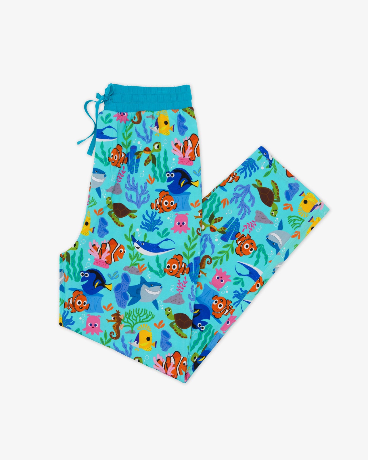 Flat lay of the Disney Nemo's Reef Men's Pajama Pants