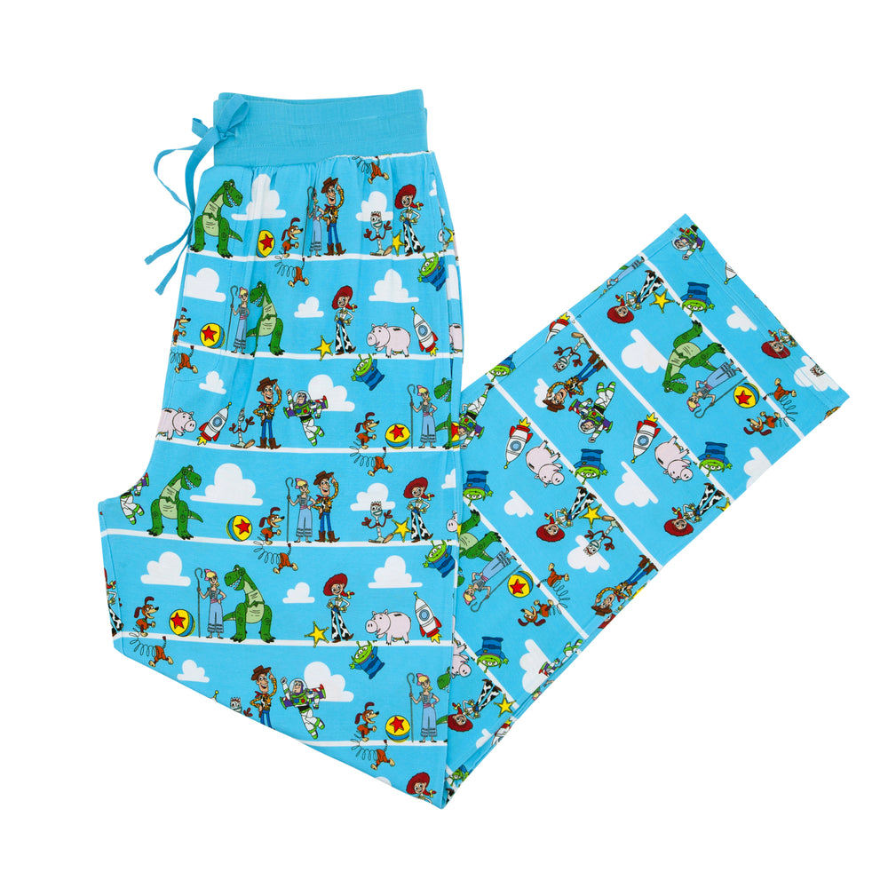 Click to see full screen - Flat lay image of Disney Pixar Toy Story Pals men's pajama pants