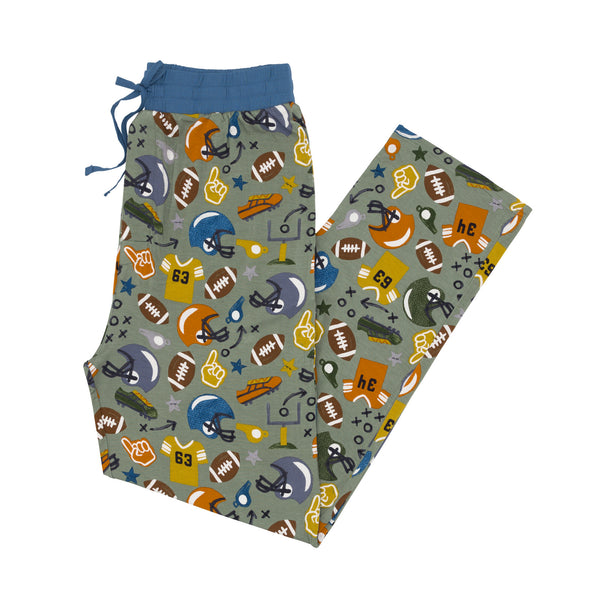 Flat lay image of the touchdown-time-mens-pajama-pants