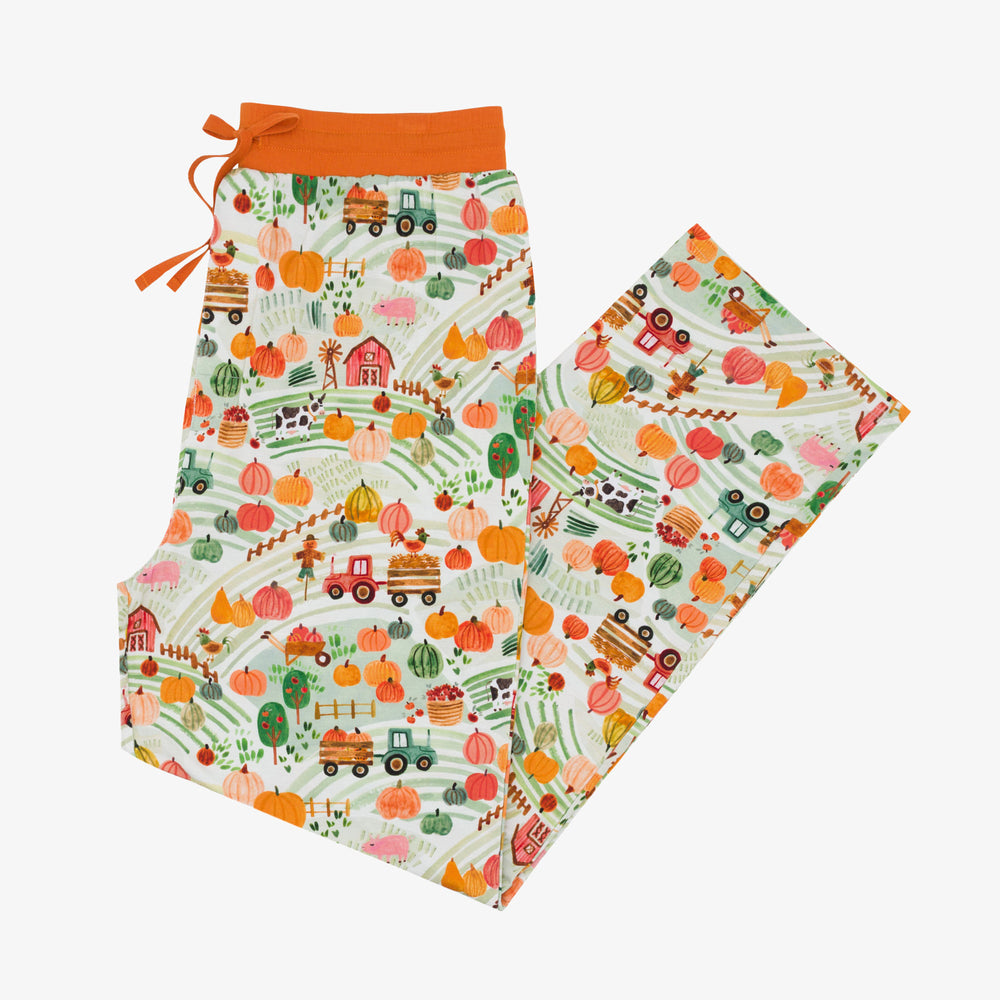 Flat lay image of men's Happy Harvest PJ pants