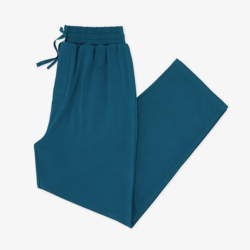 Flat lay image of men's Cozy Twilight Teal pj pants