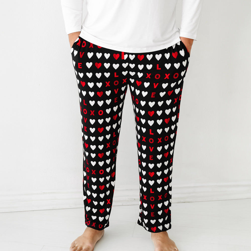 XOXO Lips Print Comfortable Soft Lounge Pajama Pants - SimplyCuteTees