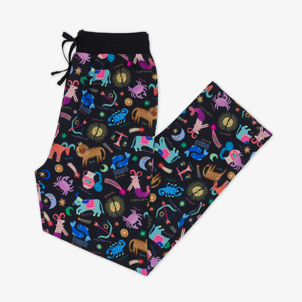 Flat lay image of Star Signs men's pajama pants