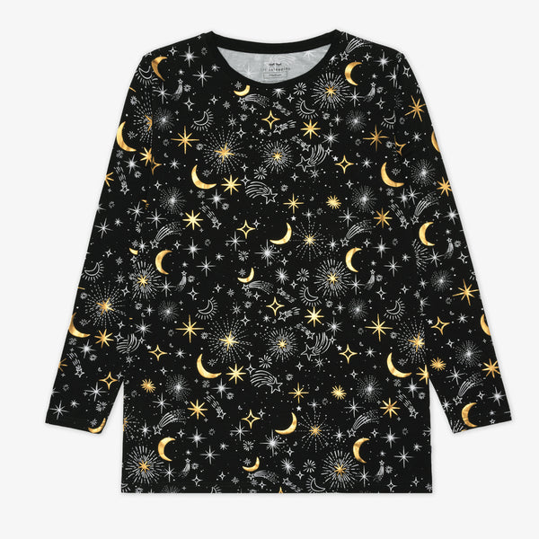 Flat lay image of men's Celebration Stars pj top