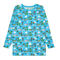 Flat lay image of a Disney Pixar Toy Story Pals men's pajama top