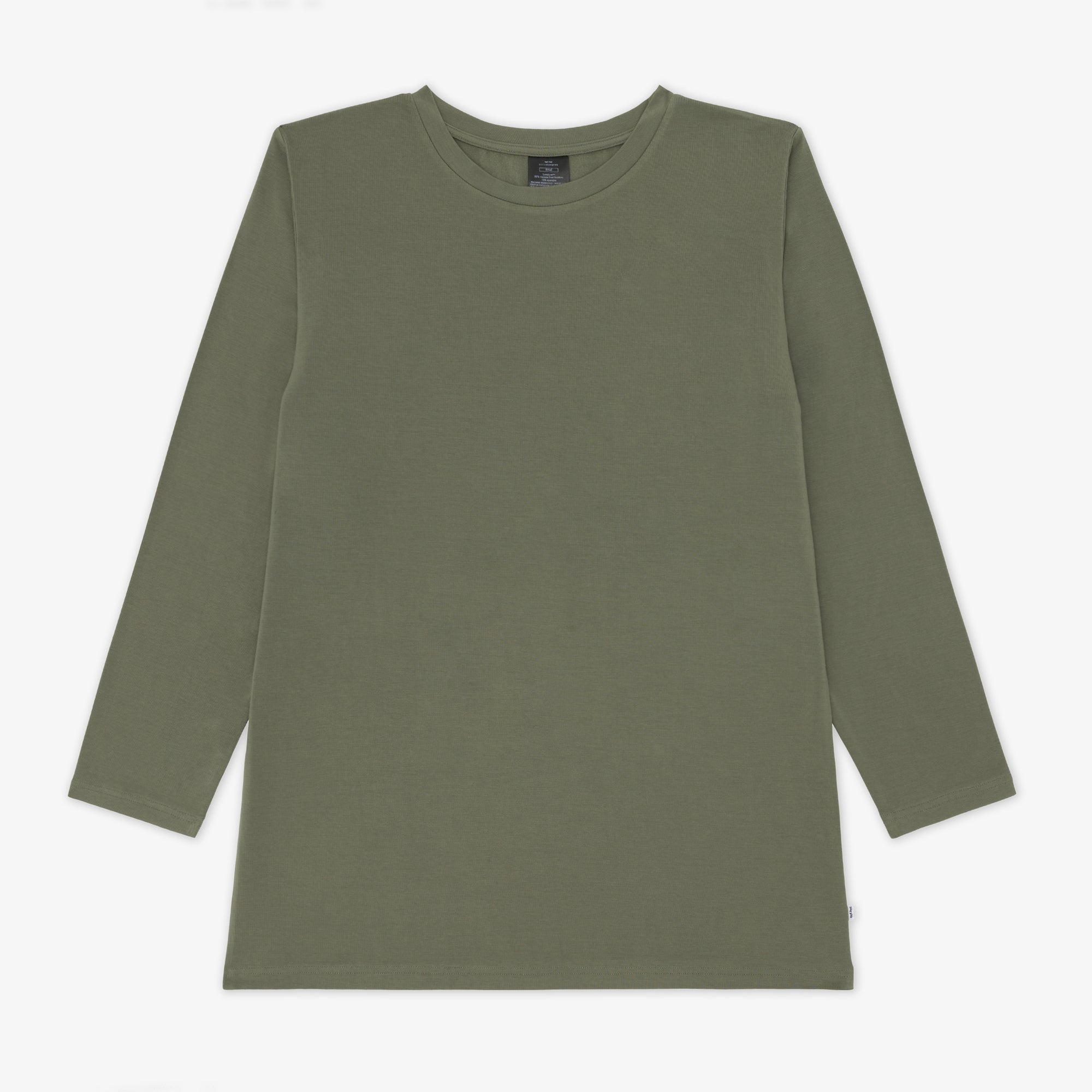 Flat lay image of a men's Cozy Olive pj top