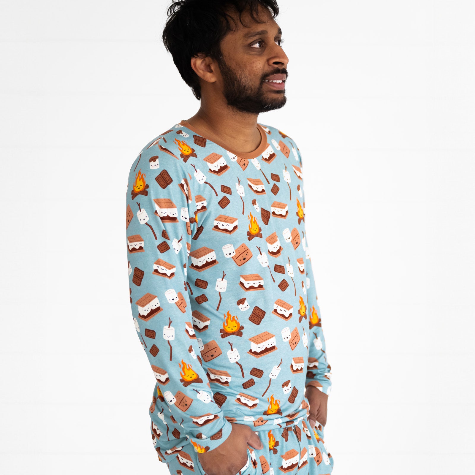 profile image of a man wearing a S'mores Galore men's pj top