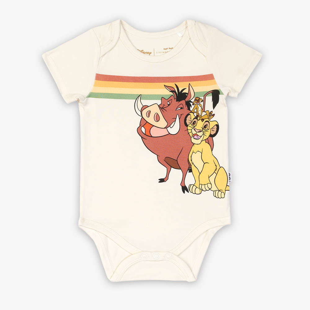 Flat lay image of the Disney Lion King Graphic Bodysuit