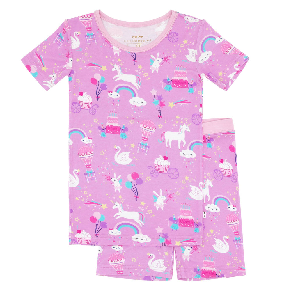 Magical Birthday Two-Piece Short Sleeve & Shorts Pajama Set