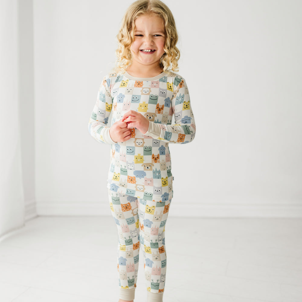 Check Mates Two-Piece Pajama Set