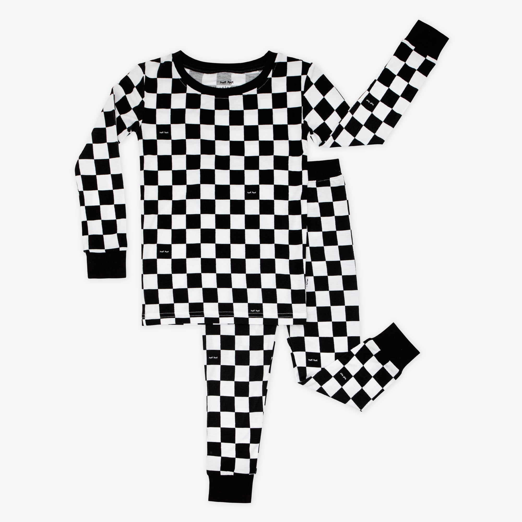 flat lay image of Cool Checks two piece pj set