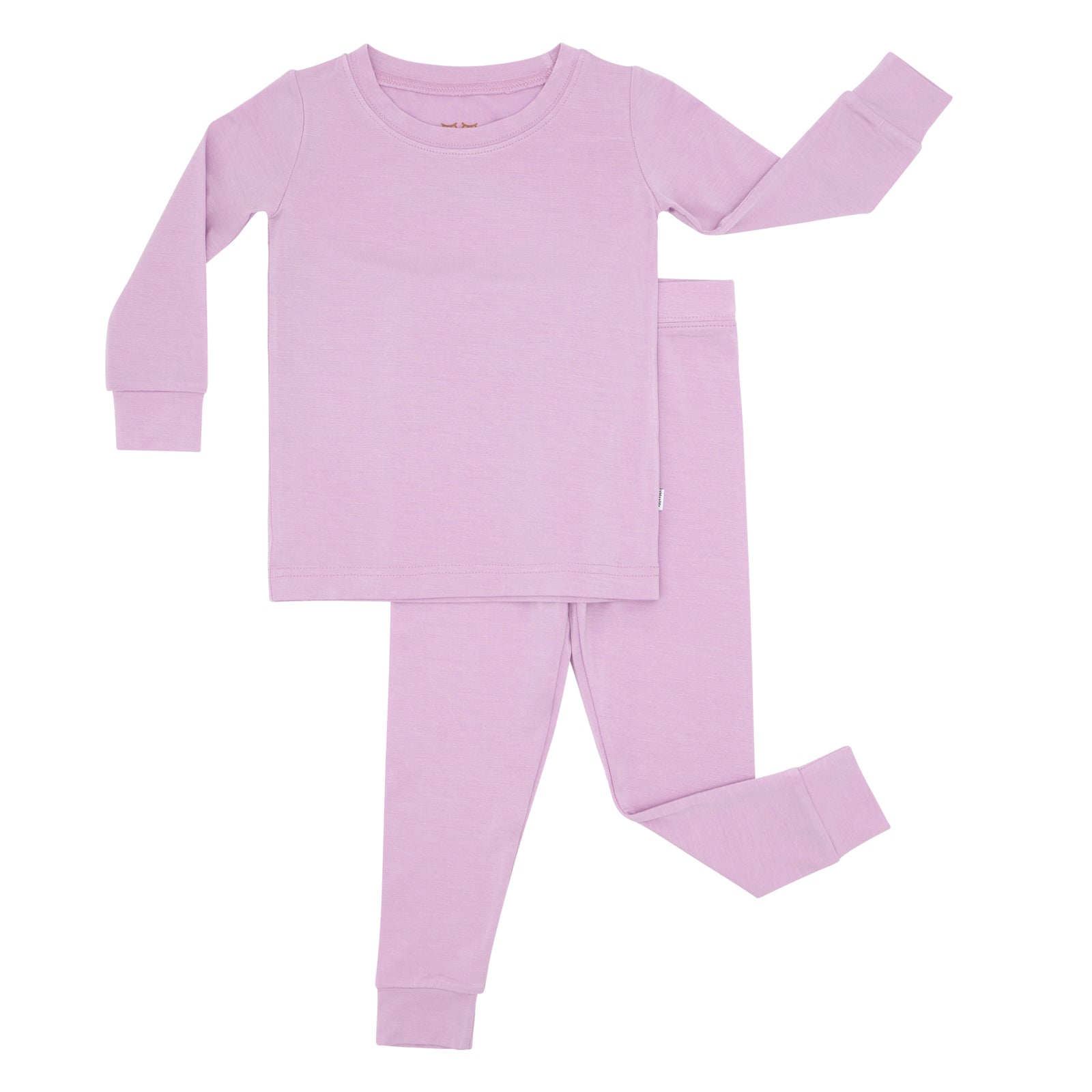 Flat lay image of a Light Orchid two piece pajama set