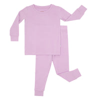 Flat lay image of a Light Orchid two piece pajama set