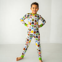 Alternate image of a child wearing a Legends of the Galaxy two-piece pajama set