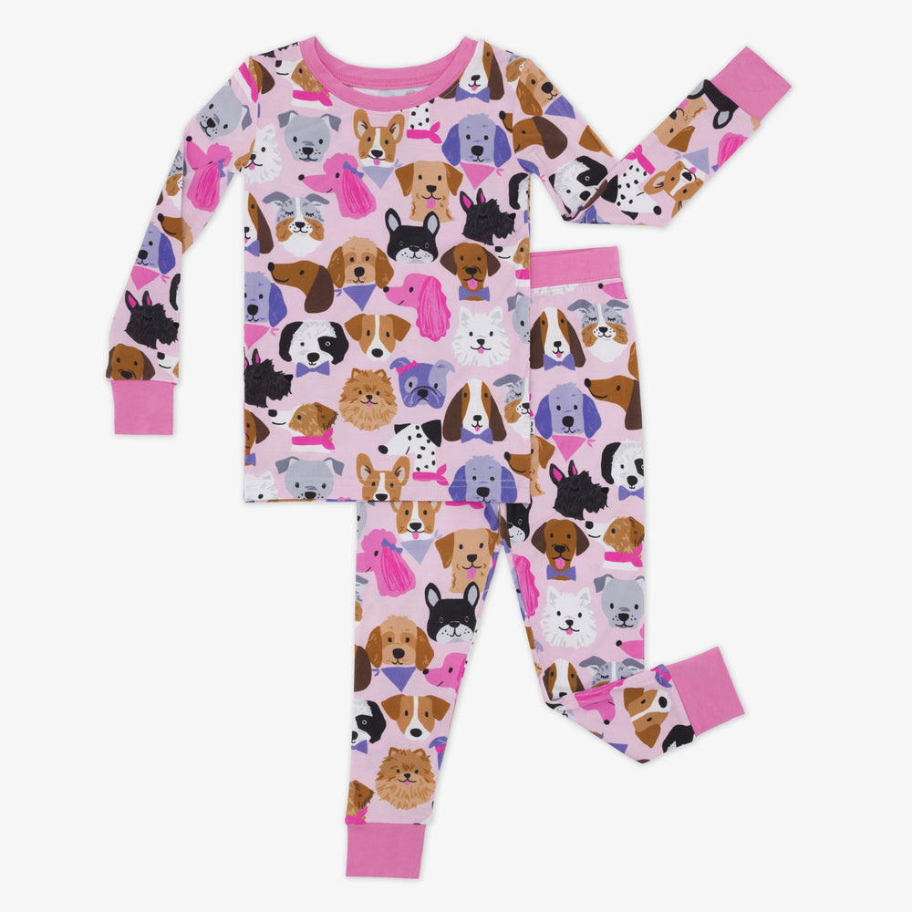 Pink Puppy Parade Two-Piece Pajama Set