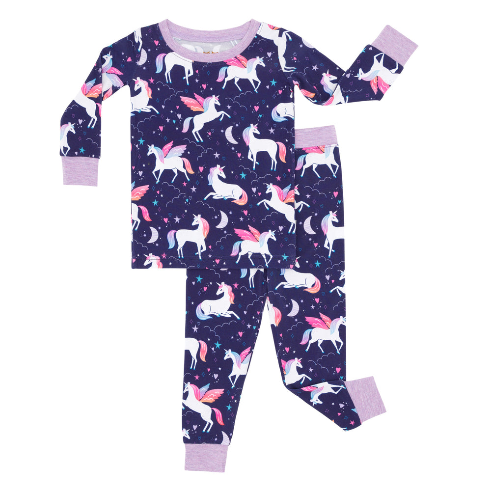Flat lay image of the Magical Skies Two-Piece Pajama Set