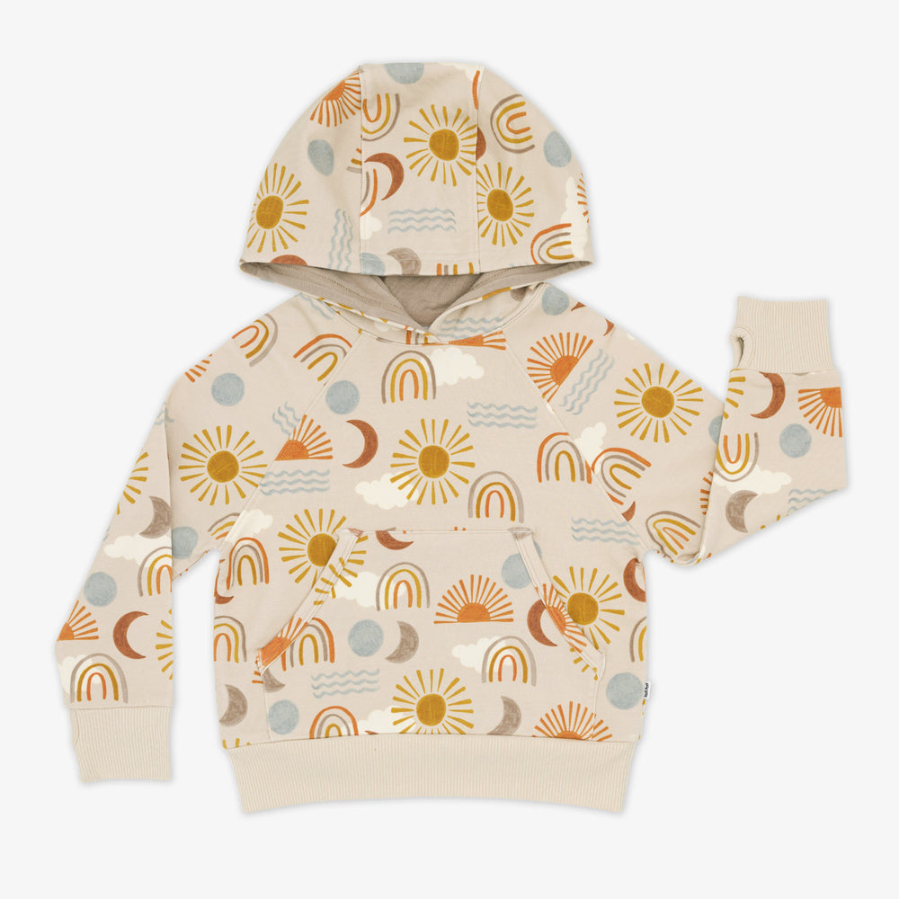 Flat lay image of a Desert Sunrise Pullover Hoodie