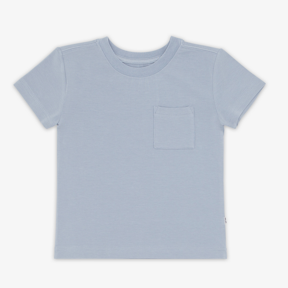 Flat lay image of the Fog Relaxed Short Sleeve Pocket Tee