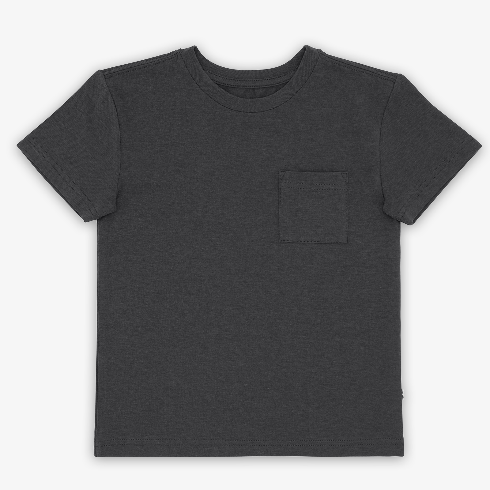 Flat lay image of the Washed Black Relaxed Pocket Tee