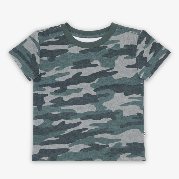 Flat lay image of the Vintage Camo Relaxed Tee