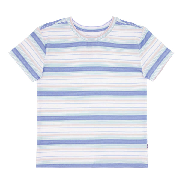 Flat lay image of a Surf Stripe relaxed tee