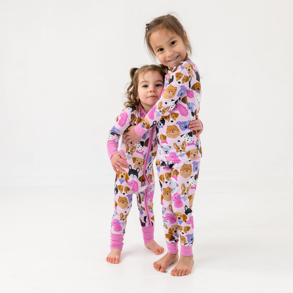 Pink Puppy Parade Two-Piece Pajama Set