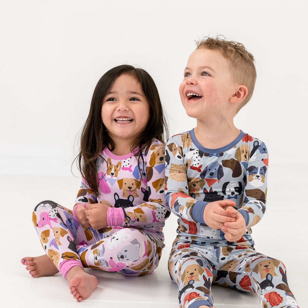 Pink Puppy Parade Two-Piece Pajama Set