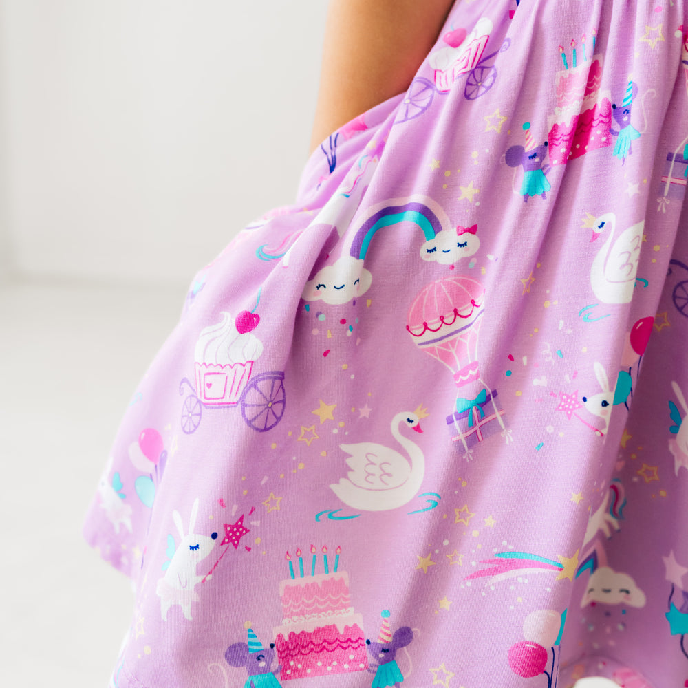 Close up image of a pocket on a Magical Birthday flutter twirl dress