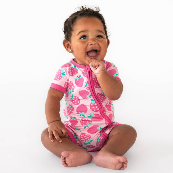 Buy Little Sleepies Sweet Strawberries Zippy 0-3M