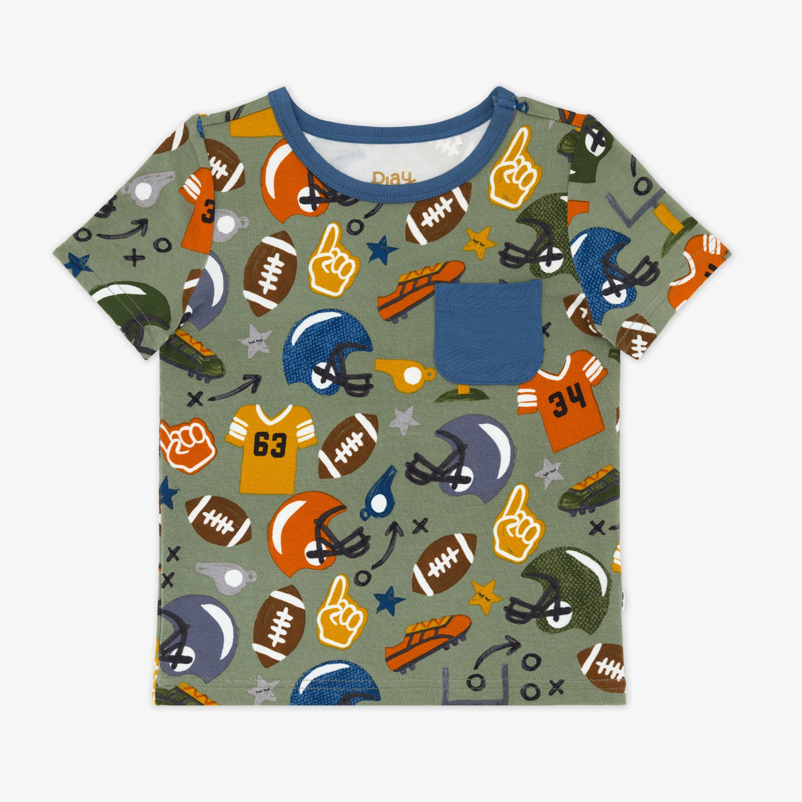 Flat lay image of a Touchdown Time Pocket Tee