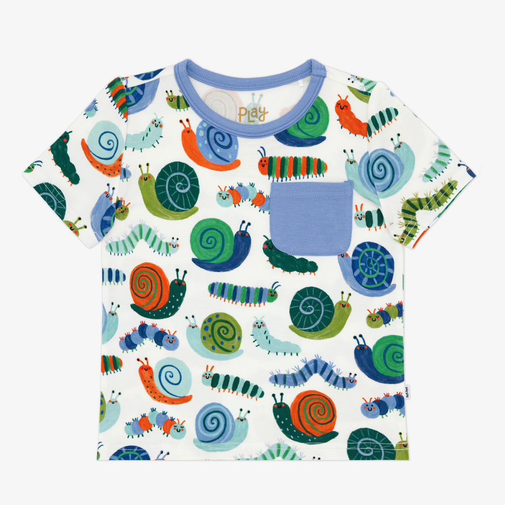 Flat lay image of the Inchin' Along Pocket Tee