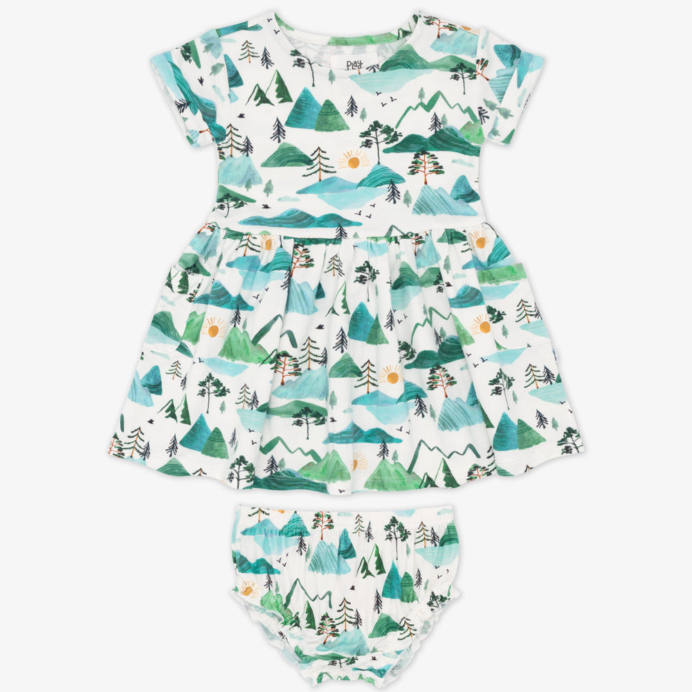 Mountain Mist Patch Pocket Dress with Bloomer