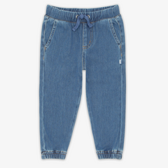 Flat lay image of the Midwash Blue Denim Jogger