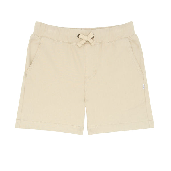 Flat lay image of Light Khaki chino shorts