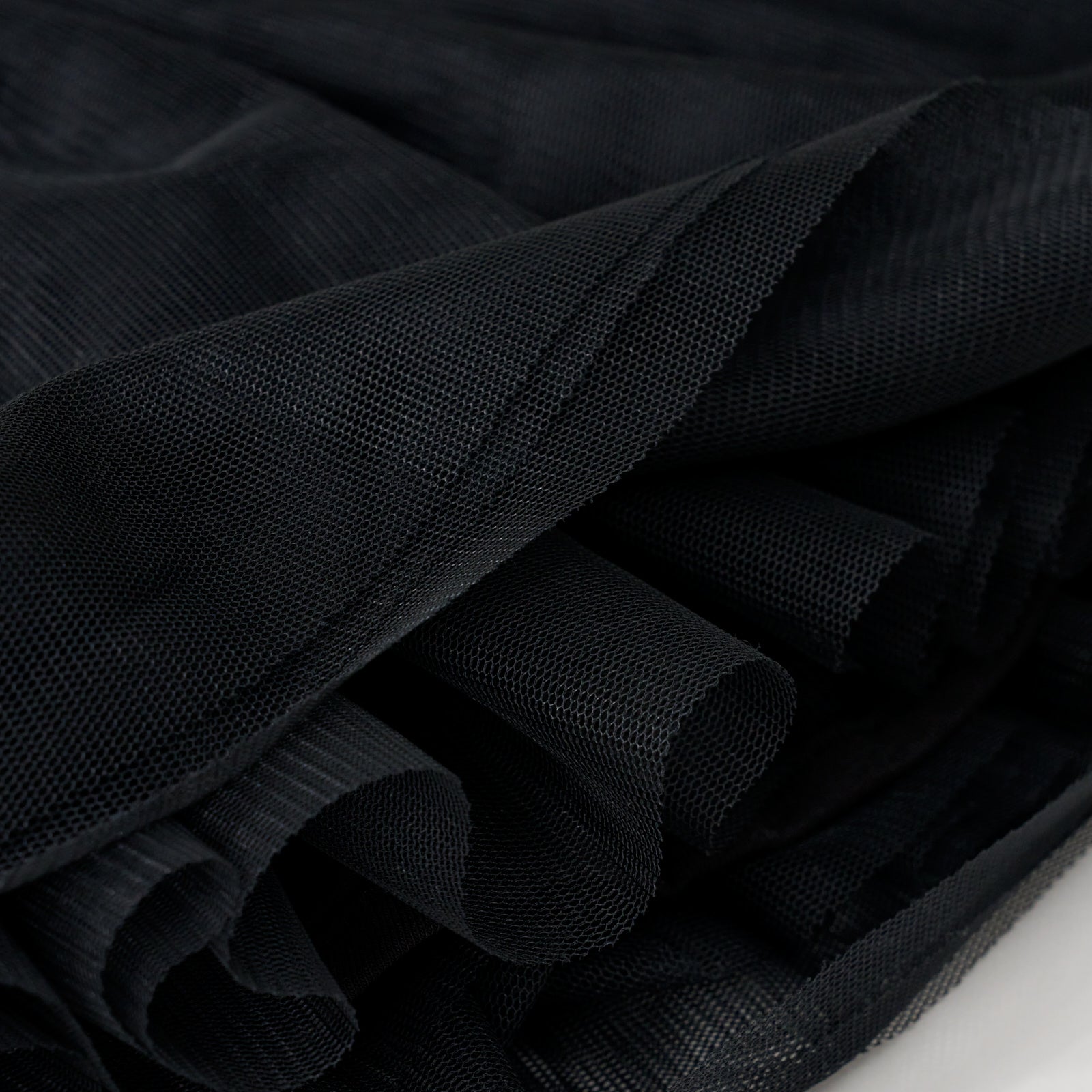 Close up flat lay image of the bottom on the Black Tutu Skirt