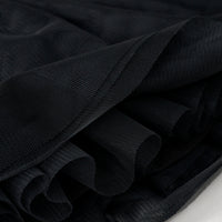 Close up flat lay image of the bottom on the Black Tutu Skirt